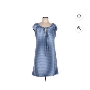 Lascana dress or beach coverup, blue and white striped size 2 in great condition